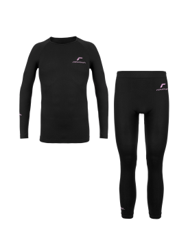 Reusch Underwear Set Lady WARM 6340018 7715 black pink 1